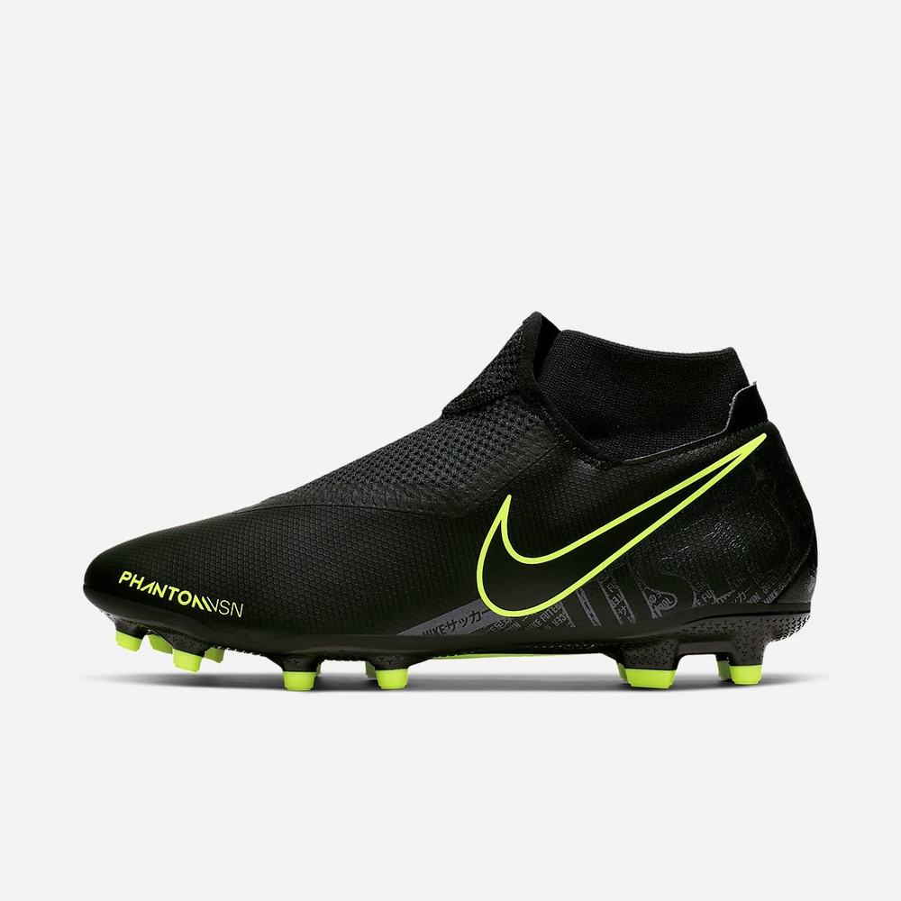 Crampon De Foot Nike Phantom Vision Academy Dynamic Fit MG Noir 2134-879 Black/Volt/Black Femme | RUG-81438996